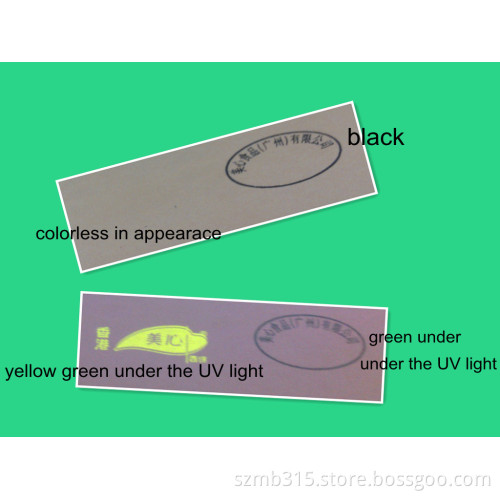 Solvent Based UV Fluorescent Ink